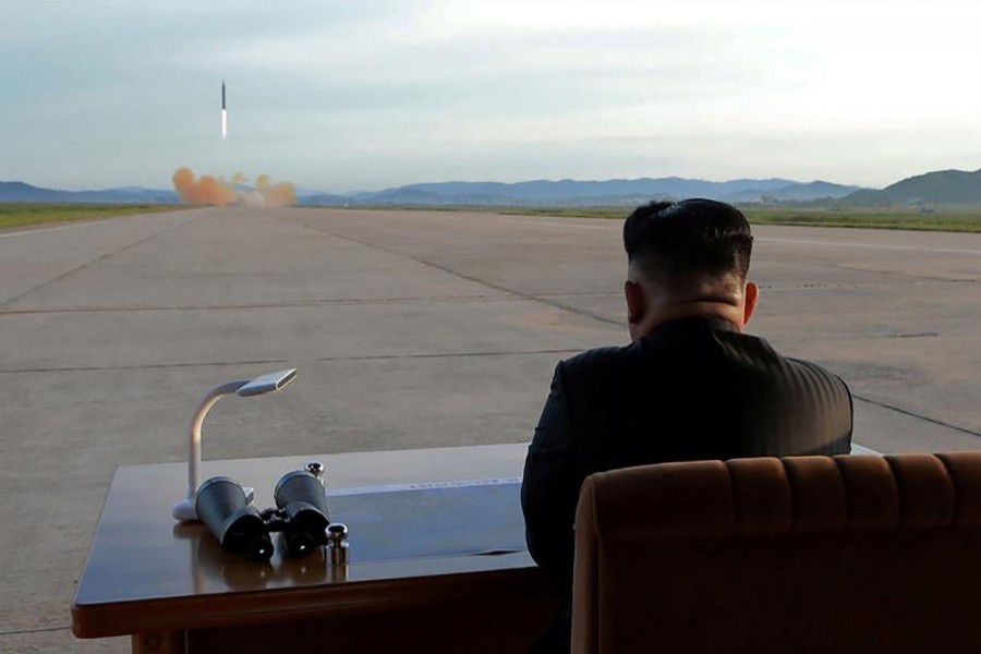 Kim says missile launches are warning to US, S Korea