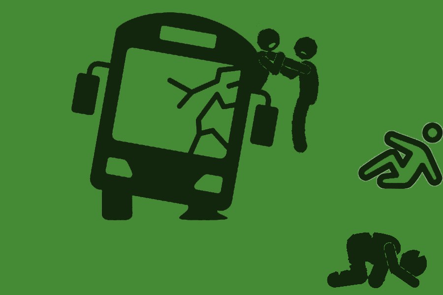 Schoolboy dies as picnic bus falls into ditch