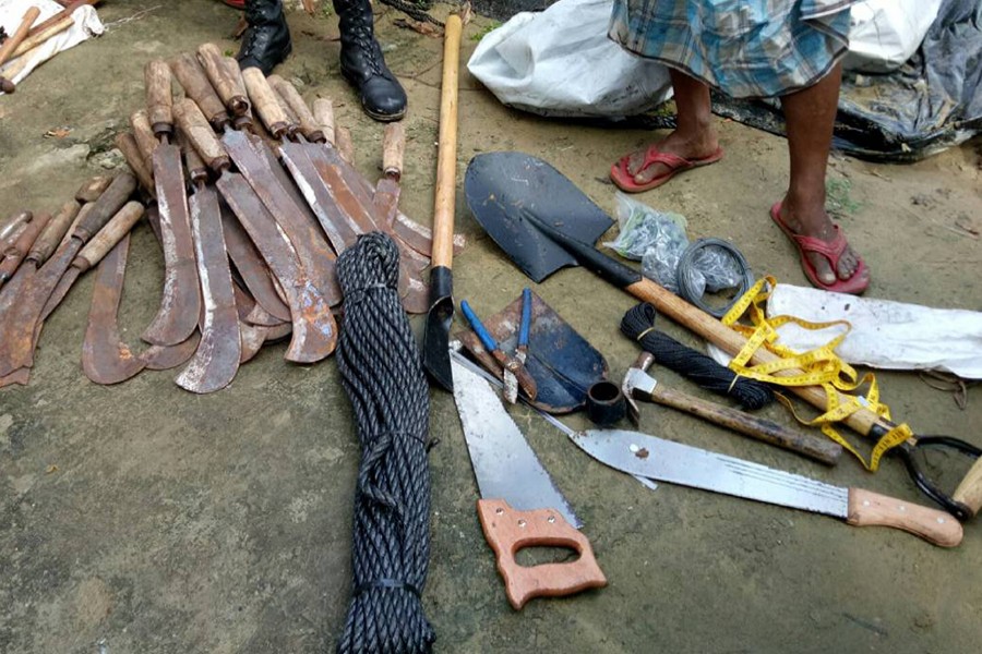 5000 sharp weapons seized from NGO godown in Cox’s Bazar
