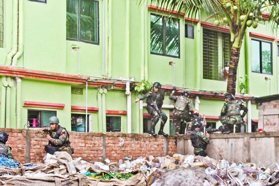 Atia Mahal raid: Police press charges against three militants