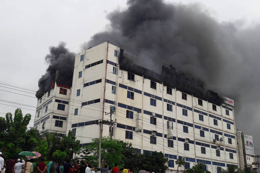Fire at Gazipur’s Minister Refrigerator warehouse doused