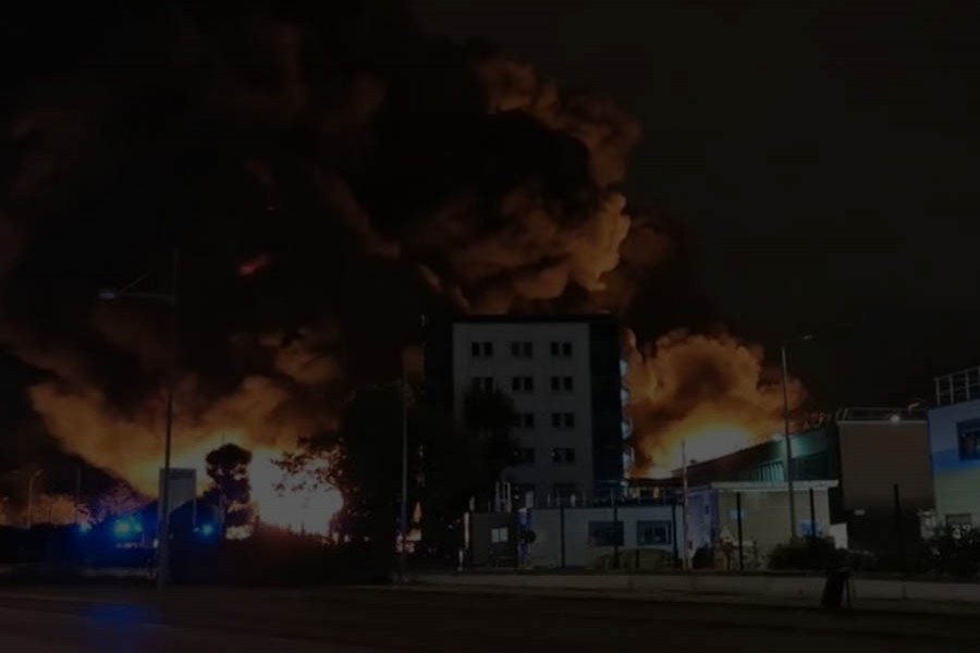 Fire breaks out at French factory in Rouen