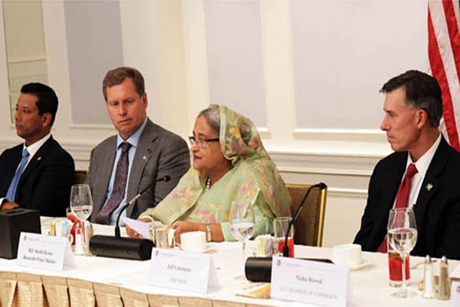 PM seeks more US investment for further development of Bangladesh