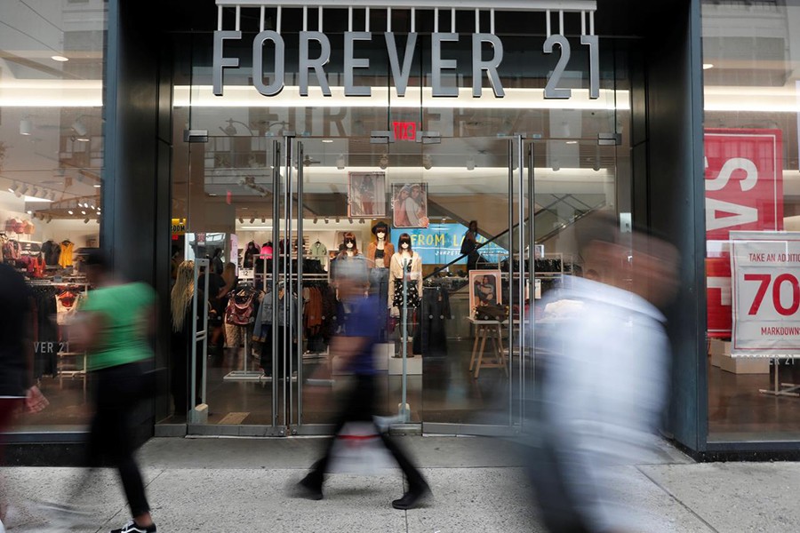 Fashion retailer Forever 21 files for bankruptcy