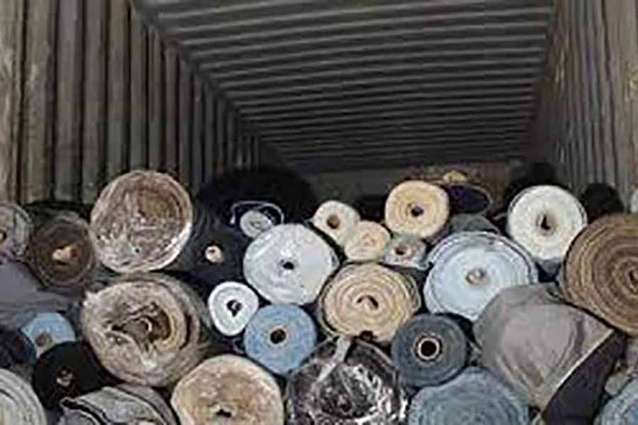 Misuse of bond facility: 100 tonnes of fabric seized
