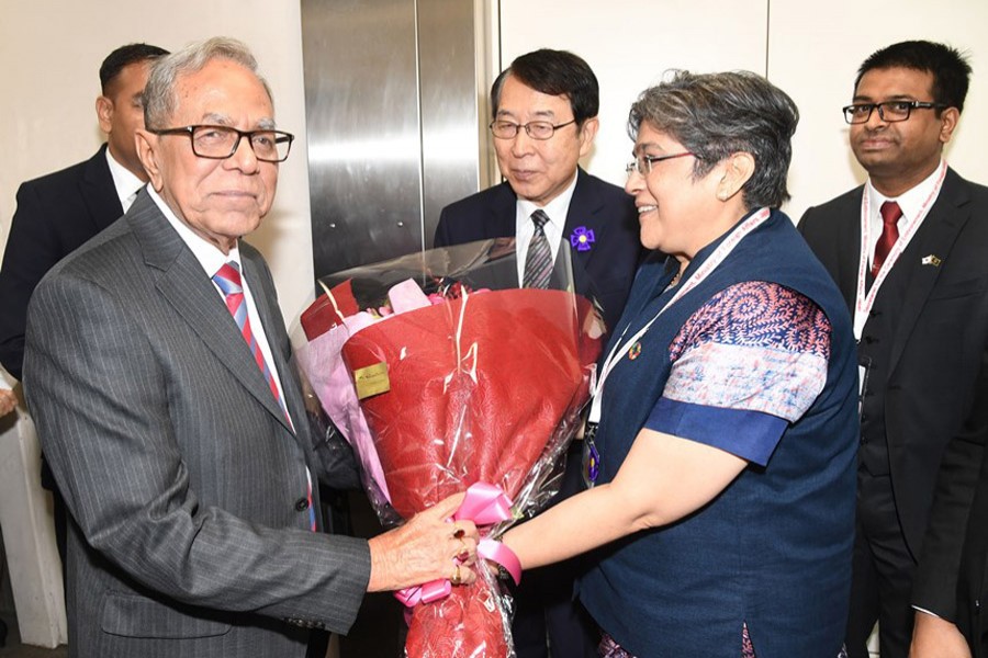 President Abdul Hamid reaches Tokyo