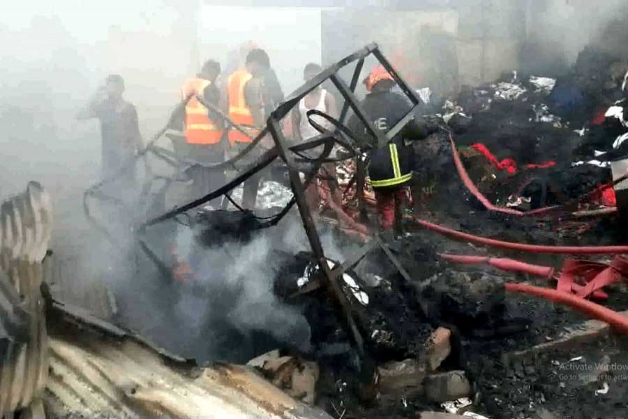 Gazipur warehouse fire extinguished