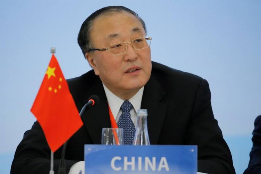 The head of the Chinese delegation Assistant Minister of Foreign Affairs Zhang Jun delivers his opening remarks during a Treaty on the Non-Proliferation of Nuclear Weapons (NPT) conference in Beijing, China, January 30, 2019. REUTERS/Thomas Peter/Pool