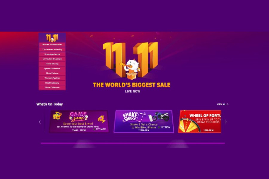 Daraz 11.11 sale starts today only for 24 hours
