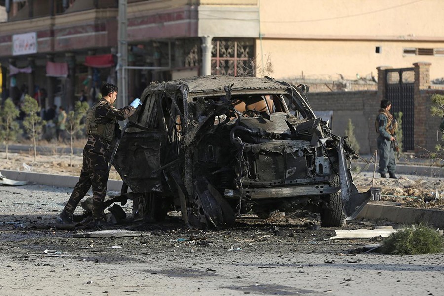 Car bomb blast near Afghan interior ministry kills seven