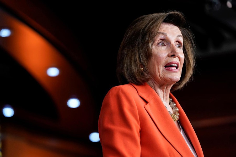 Speaker of the House Nancy Pelosi (D-CA) speaks during a media briefing ahead of a House vote authorising an impeachment inquiry into US President Trump on Capitol Hill in Washington, US, October 31, 2019. Reuters/Files