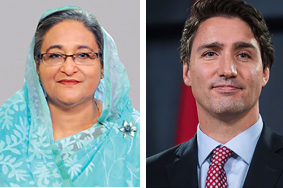 PM greets Trudeau on his reinstallation as Canadian premier