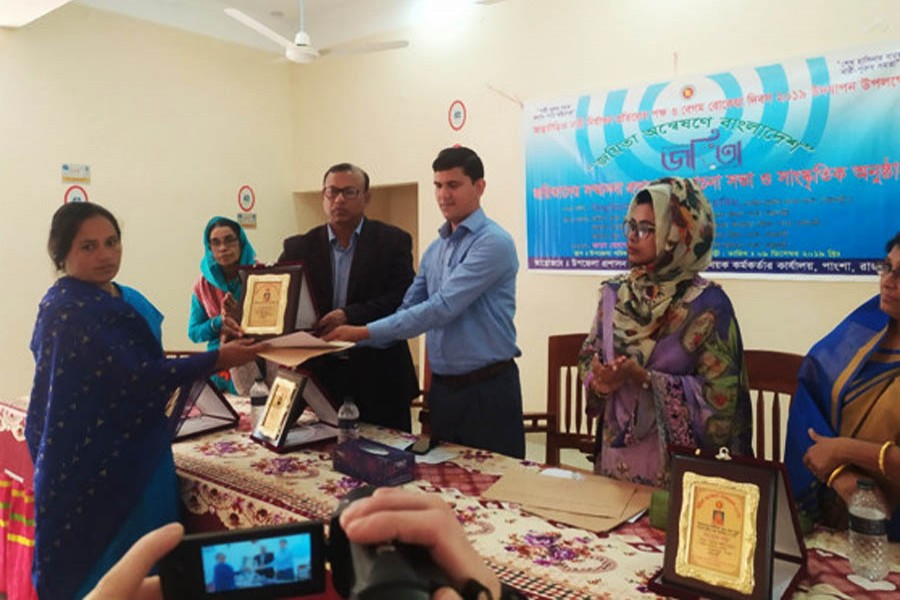Three women get Joyeeta Award in Rajbari