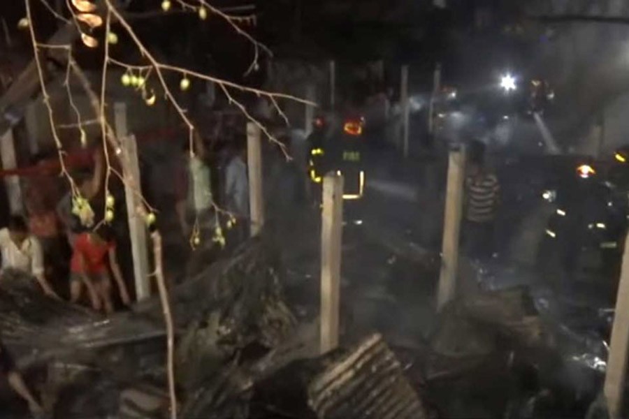 Fire guts 28 homes in Rampura slum