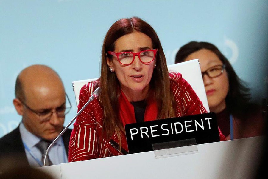 COP25 President Carolina Schmidt expressed disappointment that the UN climate meeting in Madrid couldn't resolve all the outstanding issues on the table.            —Photo: Reuters