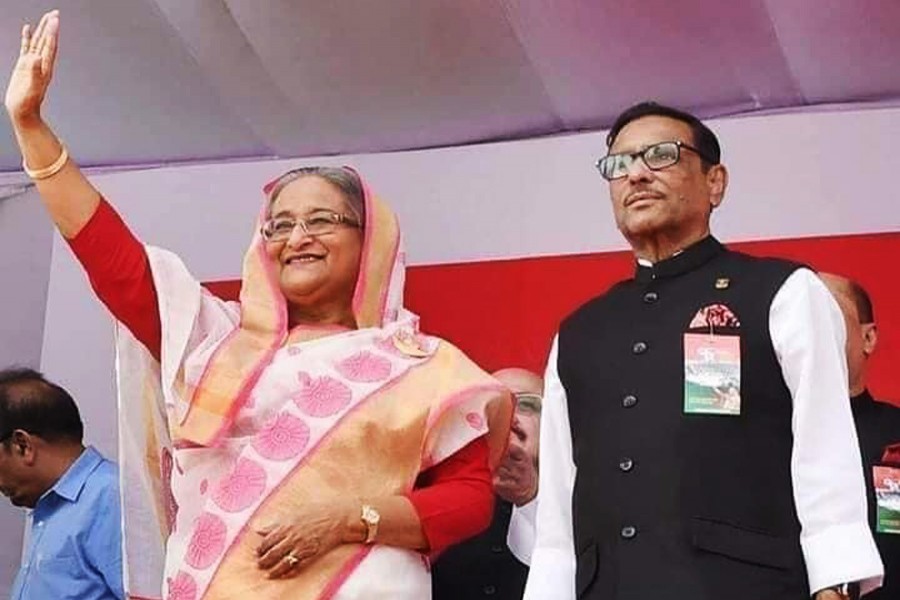 Hasina, Quader re-elected AL president, general secretary