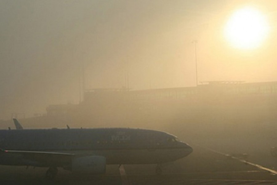 Fog disrupts flight operation at Shah Amanat airport