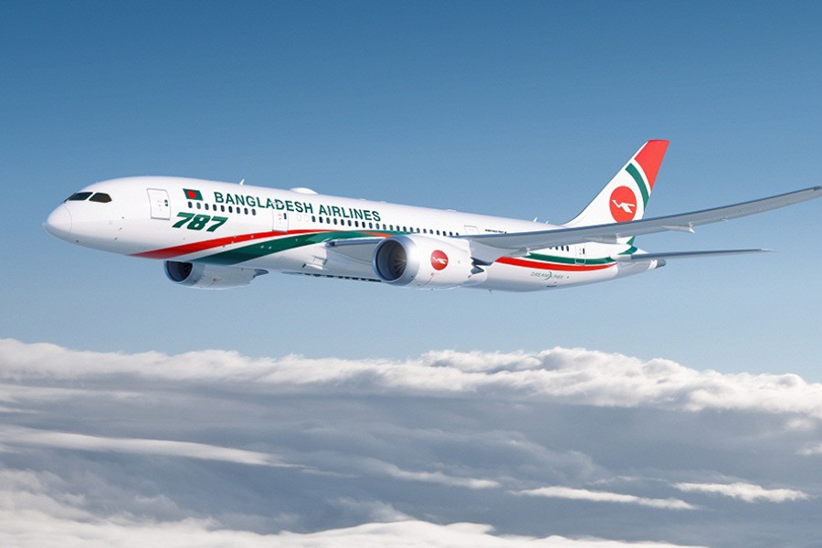 Biman's sixth Dreamliner ‘Achin Pakhi’ starts for Dhaka