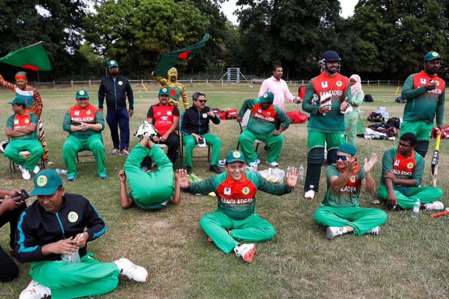 Bangladesh players during the warm up match between Afghanistan v Bangladesh. (Reuters)