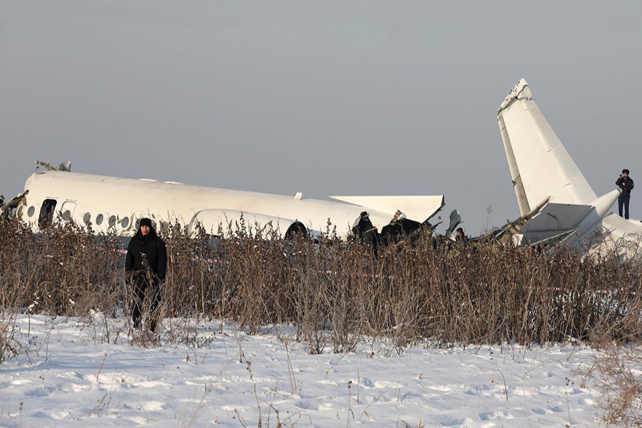 Plane crashes in Kazakhstan shortly after takeoff, at least 14 dead