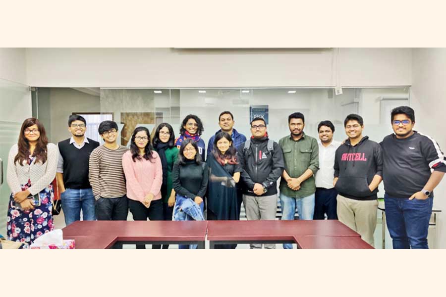 The organisers of Youth Policy Forum during a pre-event meeting