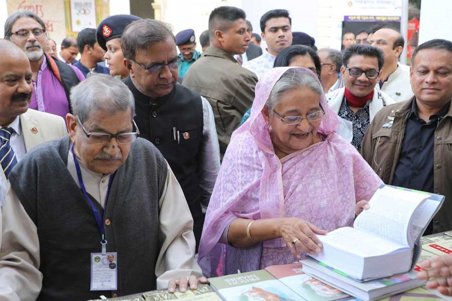 PM opens Ekushey Book Fair