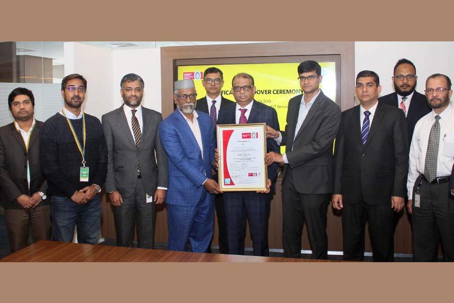 EBL gets ISO 27001:2013 certificate