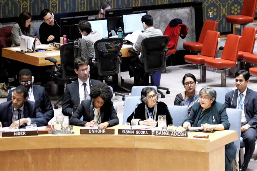 Dhaka tells UNSC of imperative for safe Rohingya repatriation