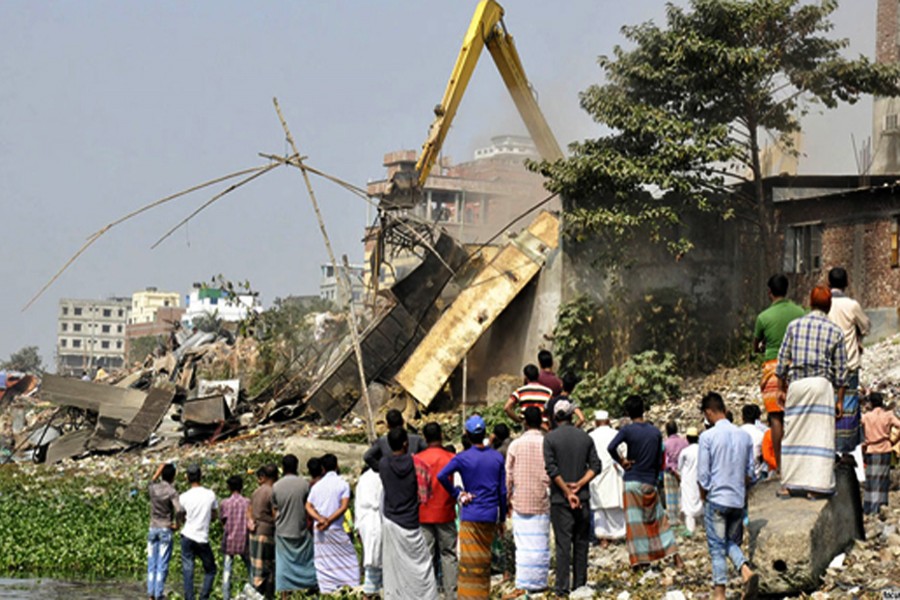 BWDB removes 5,574 structures from country’s riverbanks