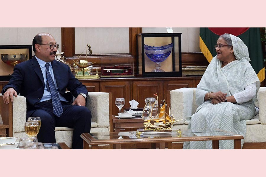 Indian FS Shringla meets PM