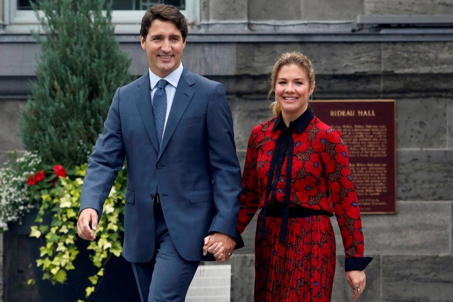 Sophie Gregoire Trudeau, wife of Liberal leader and Canadian prime minister Justin Trudeau, arrives for a rally in Burnaby, British Columbia, Canada October 11, 2019 — Reuters/Files