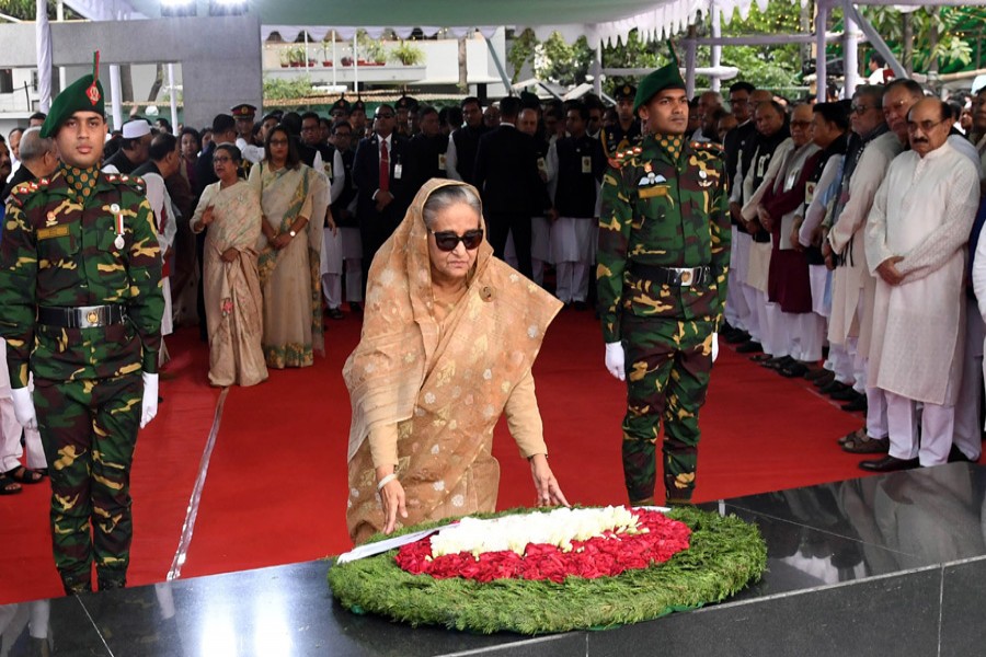 PM pays homage to Bangabandhu on his birth centenary