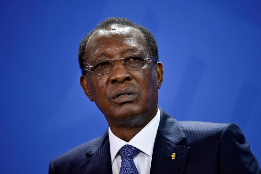 Chad President Idriss Deby addresses the media after a meeting with German Chancellor Angela Merkel at the Chancellery in Berlin, Germany October 12, 2016. REUTERS/Stefanie Loos/File Photo