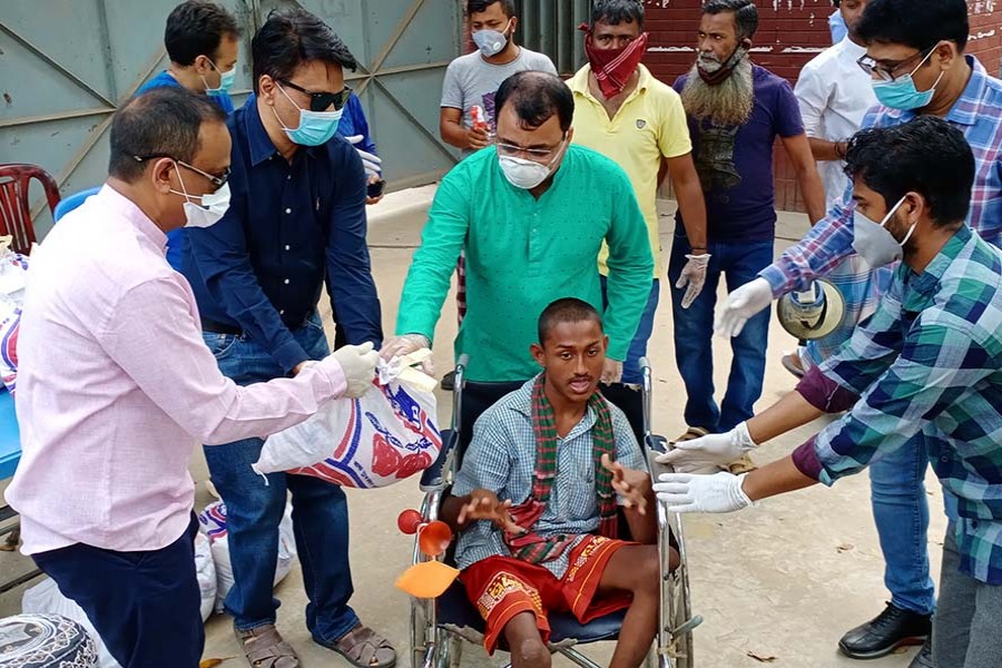 BCCCI distributes aids among homeless people