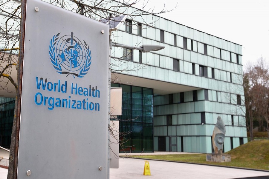 A logo is pictured outside a building of the World Health Organization (WHO) during an executive board meeting on an update on the coronavirus outbreak, in Geneva, Switzerland, February 06, 2020. —Reuters/Files