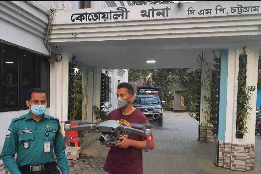 CMP using drones to ensure social distancing