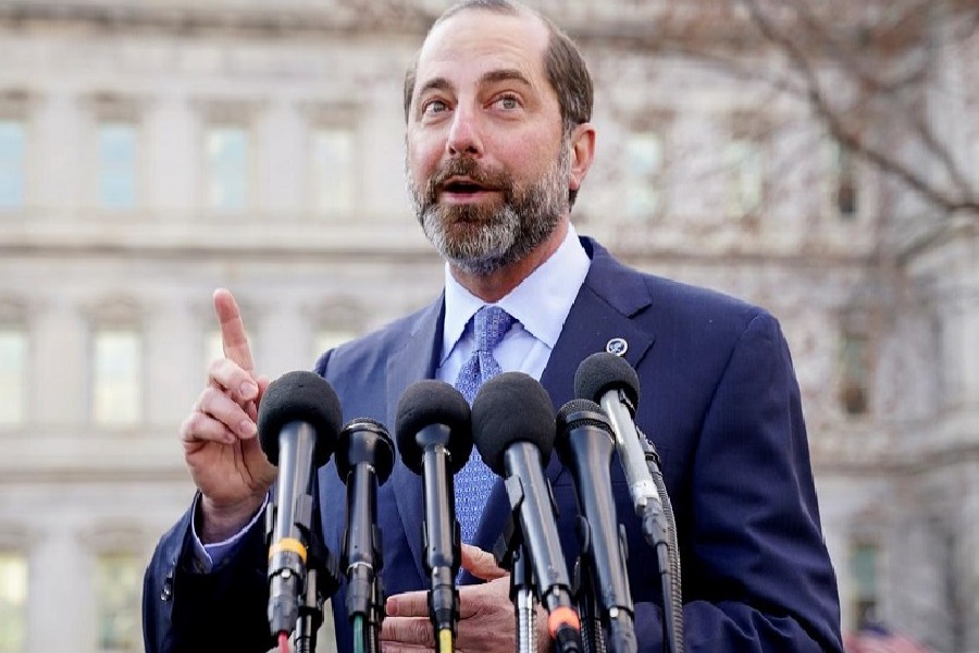 US Human Services (HHS) Secretary Alex Azar speaks to reporters about Trump administration efforts to combat the coronavirus outbreak outside the White House in Washington, US, February 28, 2020. — Reuters/Files