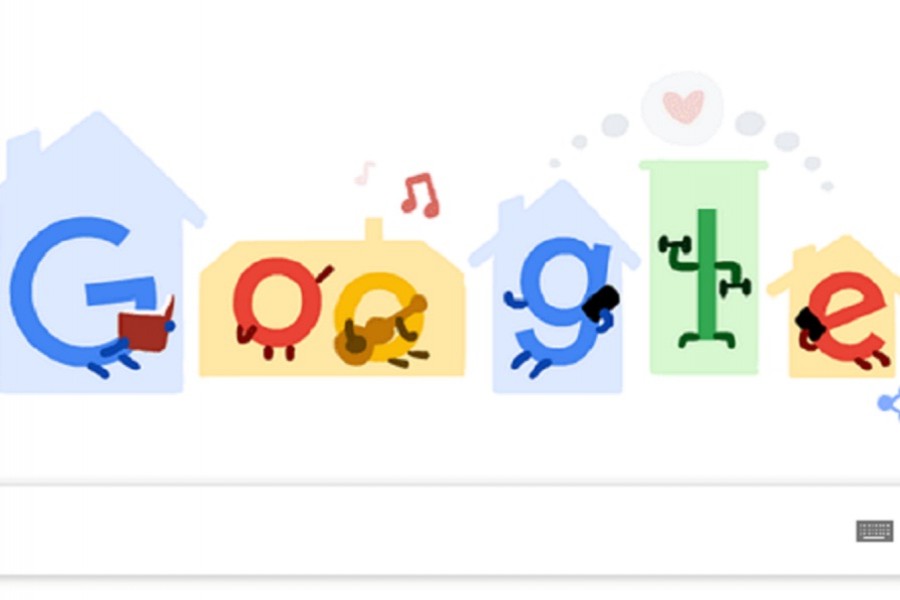 Google doodle inspires people to stay home