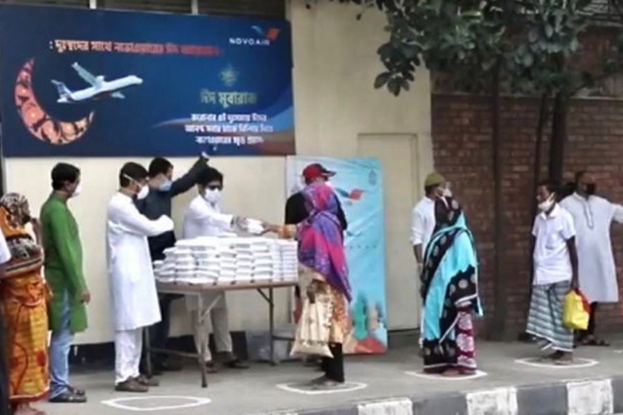 NOVOAIR celebrates Eid with distressed people