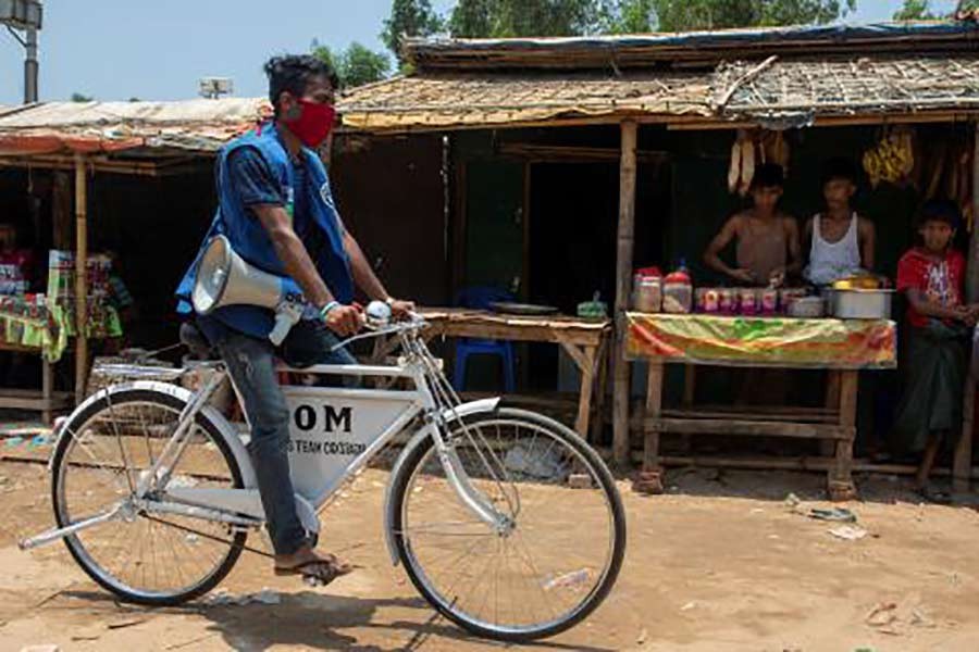 COVID-19: Rohingya cyclists creating awareness among refugees