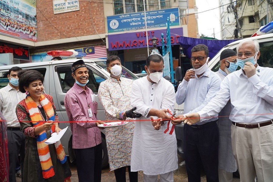 Qunatum Foundation inaugurates own ambulances for Covid-19 dead in Chattogram region
