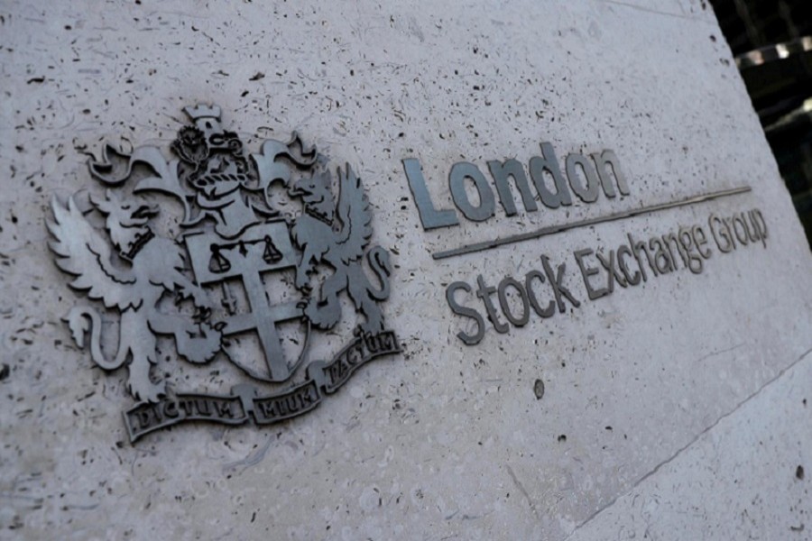 Signage is seen outside the entrance of the London Stock Exchange in London, Britain, August 23, 2018 — Reuters/Files