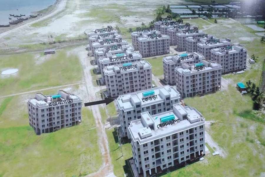PM opens modern housing for climate refugees in Cox’s Bazar
