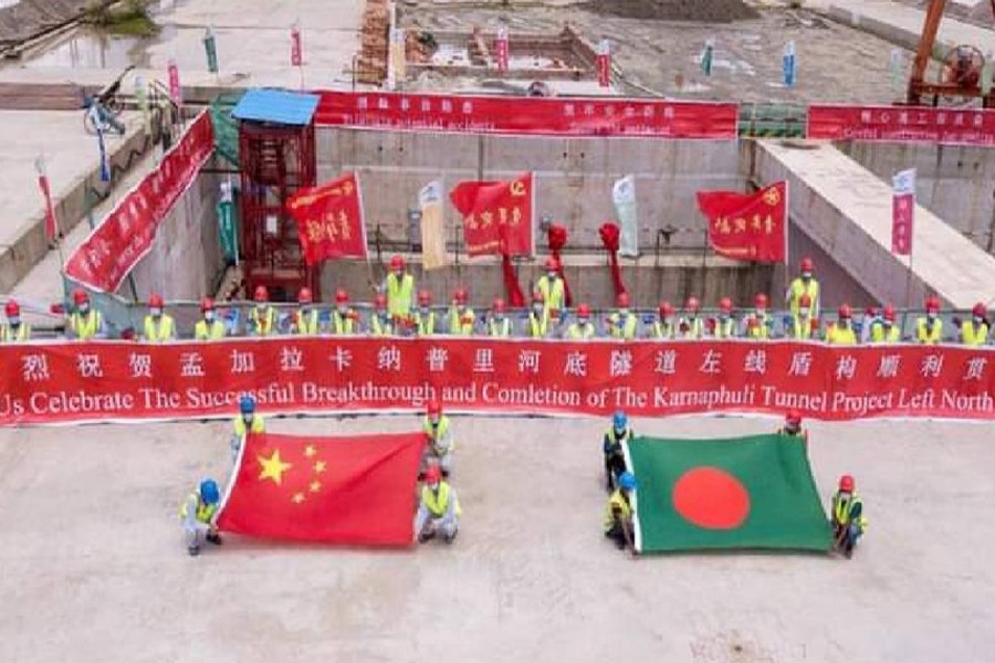 Karnaphuli Tunnel Project makes remarkable progress amid pandemic