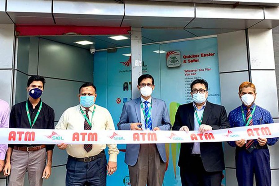 SIBL inaugurates ATM Booth at Ittefaq Moor