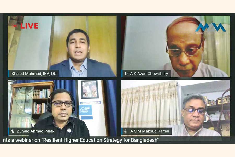 Webinar on Resilient Higher Education Strategy for Bangladesh