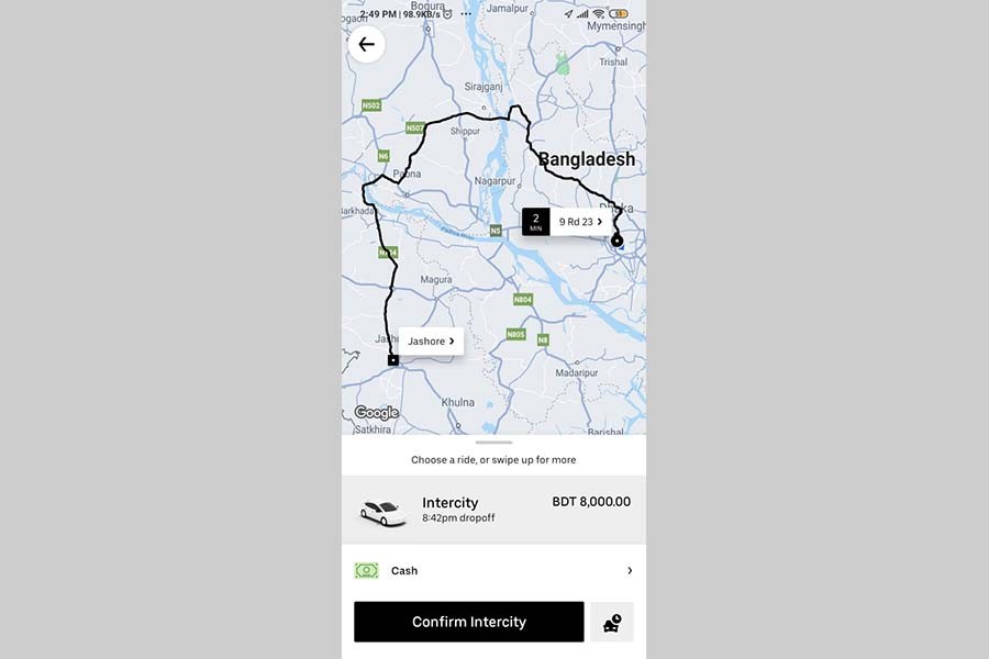 People can now visit anywhere in Bangladesh with Uber Intercity