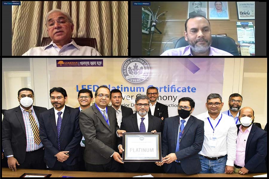 Guardian Life Insurance awarded LEED Platinum Certification in ‘Interior Design and Construction’