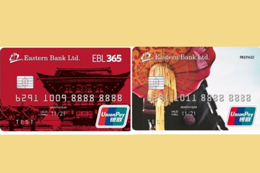 EBL launches UnionPay debit, prepaid cards