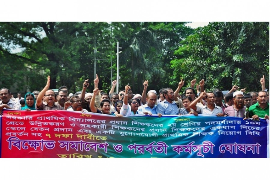 Govt primary school teachers to get salary under grade 13 on national pay scale